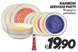 Iper Super Conveniente Rainbow servizio piatti offerta