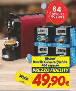 Iper Super Conveniente Bialetti Bundle Gioia red/white offerta