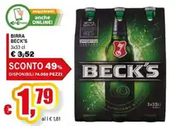 Il Gigante Birra Beck's offerta