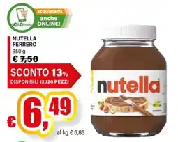 Il Gigante Nutella Ferrero offerta