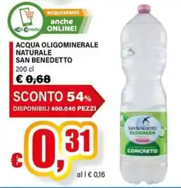 Il Gigante Acqua oligominerale naturale San Benedetto offerta