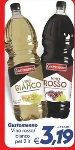 Iper Super Conveniente Gustomanno Vino rosso/bianco offerta