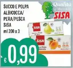 Mercadò Succo e polpa albicocca pera pesca SISA offerta