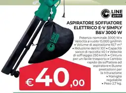 Progress Aspiratore soffiatore elettrico E-V Simply B&V 3000 W offerta