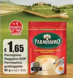 Sì con te Superstore Parmigiano Reggiano DOP Parmissimo grattuggiato offerta