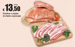 Sì con te Supermercati Puntine e asado di vitello nazionale offerta