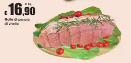 Sì con te Supermercati Rollè di pancia di vitello offerta