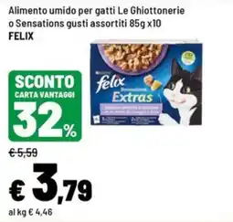 Iper La Grande Alimento umido per gatti Le Ghiottonerie o Sensations offerta
