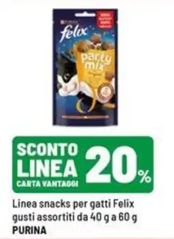 Iper La Grande snacks per gatti Felix offerta