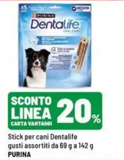 Iper La Grande Stick per cani Dentalife offerta