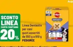 Iper La Grande Linea Dentastix per cani PEDIGREE offerta