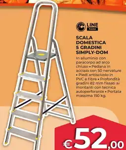 Progress Scala domestica 5 gradini Simply-Dom Line home offerta