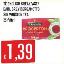 Mercadò Tè English Breakfast Sir Winston Tea offerta
