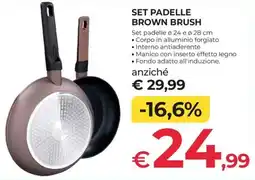 Progress Set padelle Brown Brush offerta