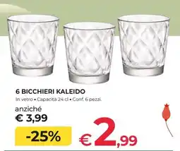 Progress Bicchieri Kaleido offerta