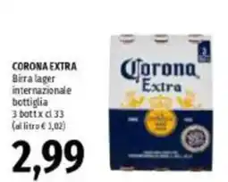 Emi Supermercati Corona Extra birra lager internazionale offerta