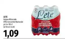 Emi Supermercati Lete Acqua Minerale Effervescente Naturale offerta