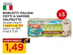 Alì Supermercati Borlotti italiani cotti a vapore Valfrutta offerta