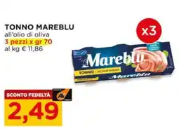 Alì Supermercati Tonno Mareblu all'olio di oliva offerta