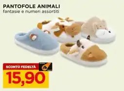 Alì Supermercati Pantofole animali offerta