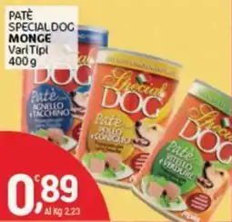 Crai Patè Special Dog Monge offerta