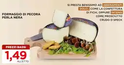 Alì Supermercati Formaggio di pecora Perla Nera offerta