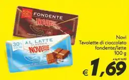 Iper Super Conveniente Novi Tavolette di cioccolato fondente/latte offerta