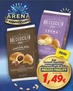 Iper Super Conveniente Dais Cornetti cioccolato/crema pasticcera/albicocca/ciliegia offerta