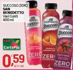 Crai Succoso zero San Benedetto offerta