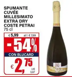 Il Gigante Spumante cuvée millesimato extra dry coste petrai offerta