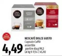 Emi Supermercati Nescafé Dolce Gusto Capsule Caffè assortite offerta