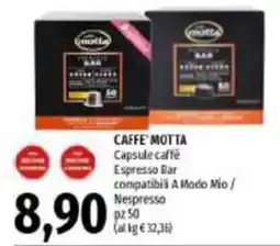 Emi Supermercati Caffè Motta Capsule caffè Espresso Bar offerta