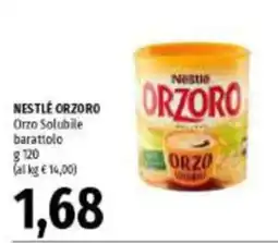 Emi Supermercati Nestlé Orzoro offerta