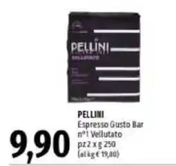 Emi Supermercati Pellini Espresso Gusto Bar n°1 Vellutato offerta