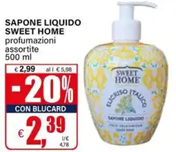 Il Gigante Sapone liquido Sweet Home offerta