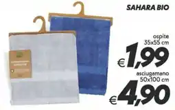 Iper Super Conveniente Sahara Bio asciugamano offerta