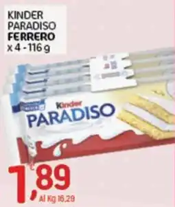 Crai Kinder Paradiso offerta