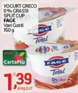 Crai Yogurt greco Fage Total offerta