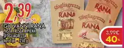 Crai Giovanni Rana Pasta Fresca Ripiena Sfogliagrezza offerta
