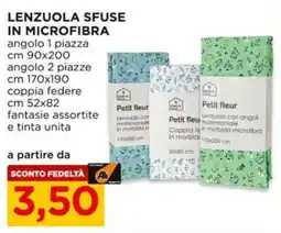Alì Supermercati Lenzuola sfuse in microfibra Petit fleur offerta