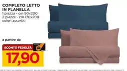 Alì Supermercati Completo letto in flanella offerta
