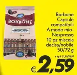 Iper Super Conveniente Borbone Capsule compatibili offerta