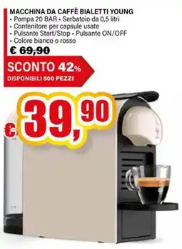 Il Gigante Macchina da caffè Bialetti Young offerta