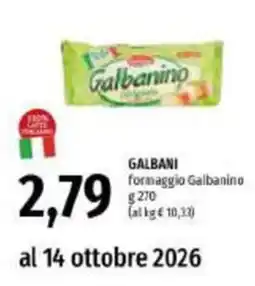 Emi Supermercati Galbanino formaggio offerta