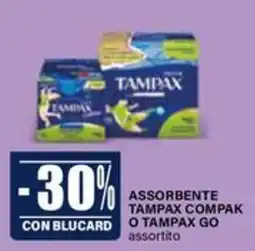 Il Gigante Assorbente tampax compak o tampax go offerta