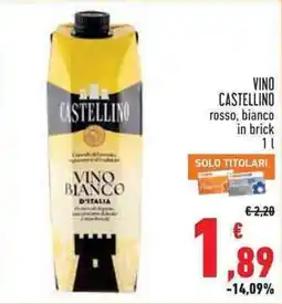 Conad City Vino bianco Castellino offerta