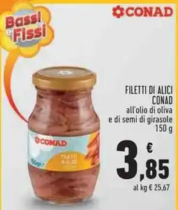 Conad City Filetti di alici Conad offerta