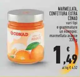 Conad City Marmellata arance Conad offerta