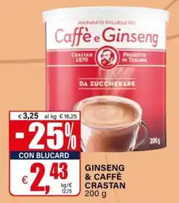 Il Gigante Ginseng & Caffè Crastan offerta