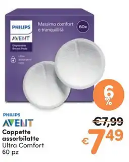 Ideal Bimbo Philips Avent Coppette assorbilatte Ultra Comfort offerta